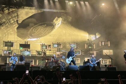 Foo Fighter performing on Stage
